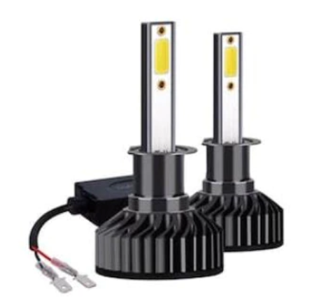 Set 2 Becuri Led H1 F2 COB Canbus 100W Lumina Alb-Rece 12.000 Lumeni